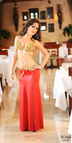 Belly Dancer Baheyya, Red Costume